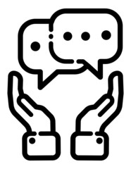 Message Flat Icon Isolated On White Background