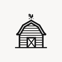Farming barn icon design. Barnfarm house vector template © Hunter Leader