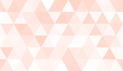 Abstract seamless pattern of geometric shapes. Mosaic background of big triangles. Evenly spaced triangles in different shades of deep orange. Vector illustration