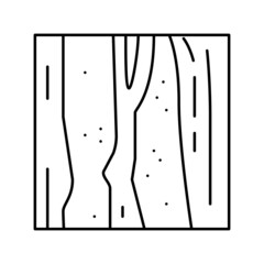 wood material with resin art line icon vector illustration