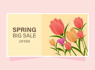 spring big sale banner
