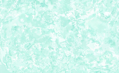 Mint abstract watercolor texture background. Green watercolour brush splash pattern. Pastel color background in paper art style. Vector turquoise illustration design