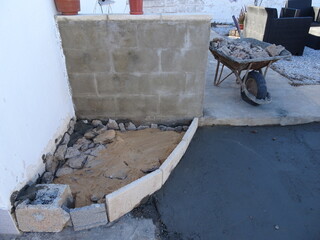 Construction of small Concrete Patio