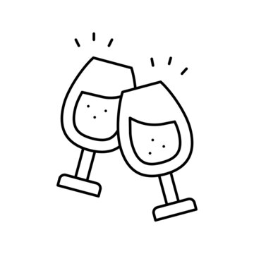 wine leisure line icon vector illustration