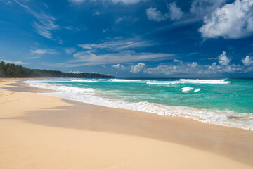 Playa Grande beach on a sunny day in the northern part of the Dominican Republic