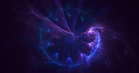 3D rendering abstract round light background