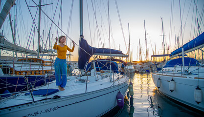 Woman posing in Tenerife Spain 27 december 2019