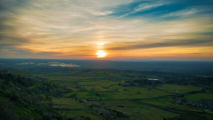 ATARDECER EN LA DEHESA EXTREMEÑA
