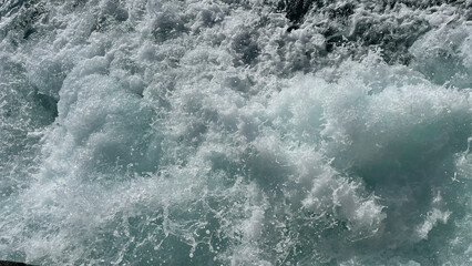 water wave on the rocks