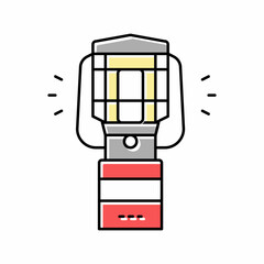 Fototapeta na wymiar lantern device color icon vector illustration