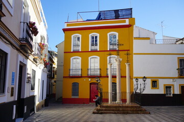 Calles barrio de Sevilla en España