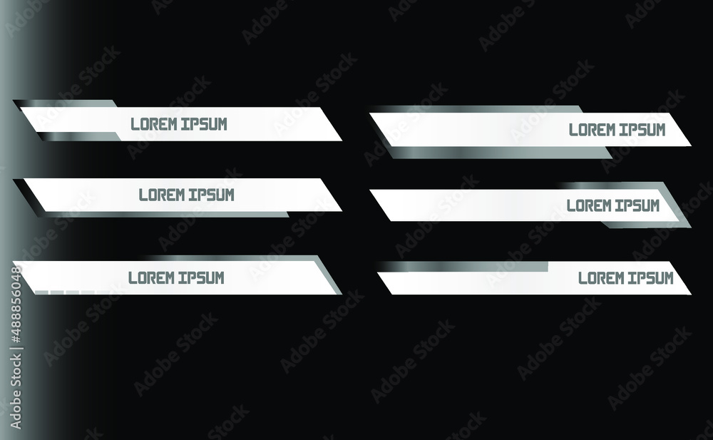 Poster interface elements hud, ui, gui. vector callout titles set callouts titles in hud style. futuristic 