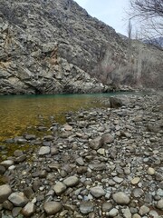 peaceful travel by the creek