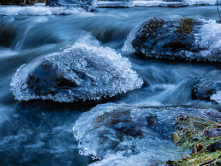ice formation in brook