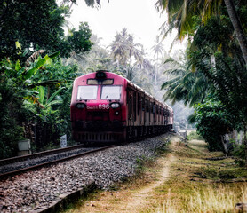 Obraz premium train on the railway