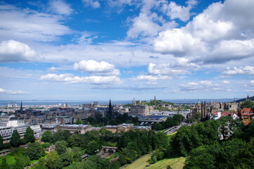 Fototapeta na wymiar Edinburgh Scotland cityscape
