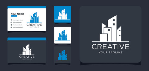 abstract logo building design inspiration