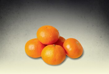 Fresh ripe mandarin oranges fruit or tangerines