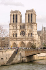 Fototapeta na wymiar Notre-Dame de Paris over the Seine, France