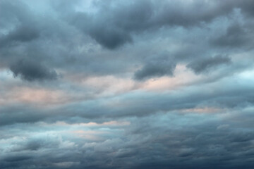 Obraz premium sky dark storm clouds background