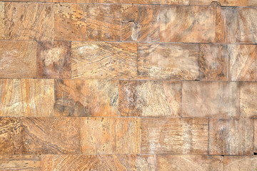 shell rock stone wall old