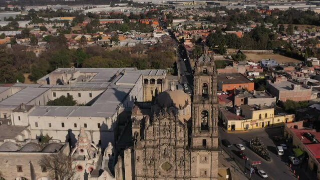 Vista a&eacute;rea de Tepotzotl&aacute;n, Pueblo M&aacute;gico, Estado de M&eacute;xico
