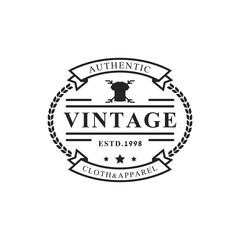 Vintage Retro Badge for Clothing Apparel Logo Emblem Design Inspiration