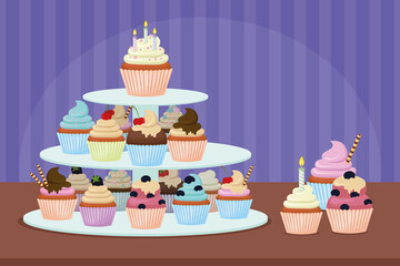 tasty and delicious cupcakes