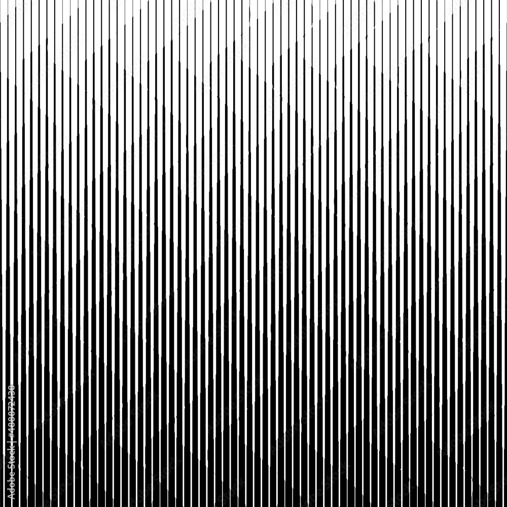 Poster geometric seamless border. gradient pattern. halftone linear texture. abstract line gradation for de