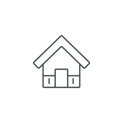 Fototapeta na wymiar House icons symbol vector elements for infographic web