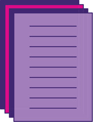 Pages Papers Icon - purple, pink
