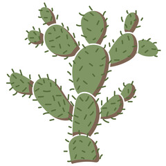 nopal cactus vector