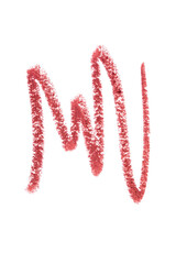 Lip liner stroke on white background- Image