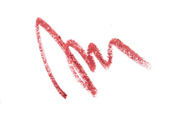 Lip liner stroke on white background- Image