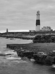 lighthouse on the rocks