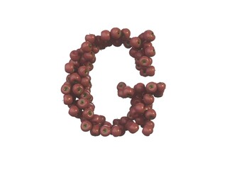 Apple Themed Font Letter G