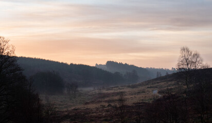 sunrise in the hills