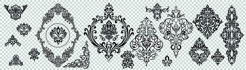 Set of ornate vector ornaments