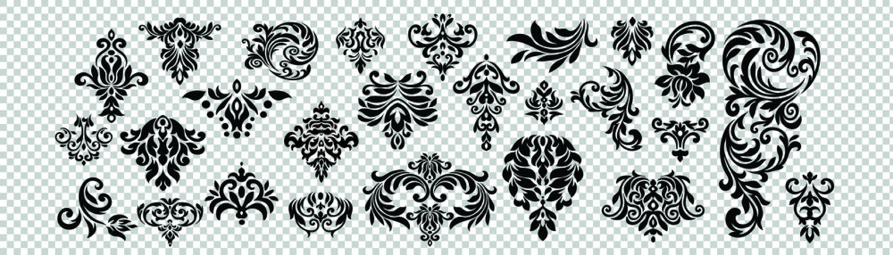 Set of ornate vector ornaments
