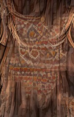 Fabric folds ethnic ornament boho folk clothes