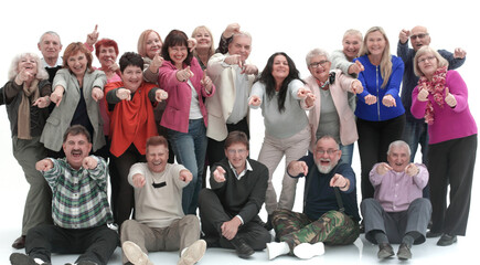 Group of senior people joyfulness concept