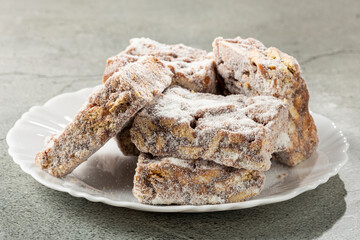 Sweet italian straw. Typical brazilian sweet.