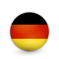 Germany Flag Round Glossy Icon