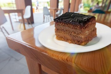 Honey cake dessert, tasty sweet cake dessert