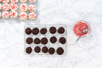 Peppermint White Chocolate Cookies