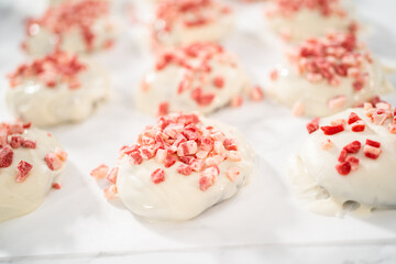 Peppermint White Chocolate Cookies