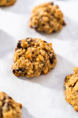 Soft Oatmeal Raisin Walnut Cookies