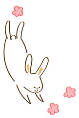2023年年賀状素材に使えるうさぎのイラスト