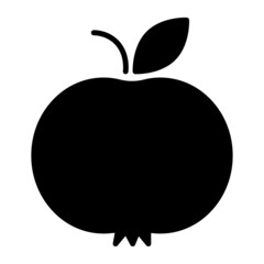 Black and white apple. Food illustration. Engraved style. Vector illustration. stock image. 