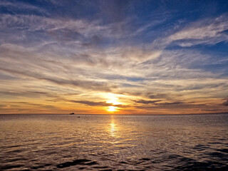 Aerial view of Mabul Island, Sabah